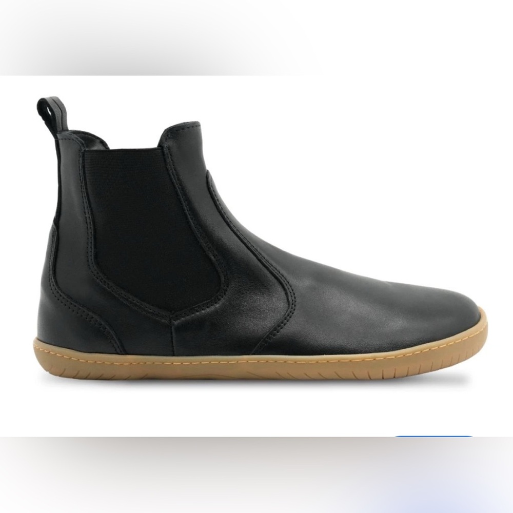 Black Leather Chelsea Boots